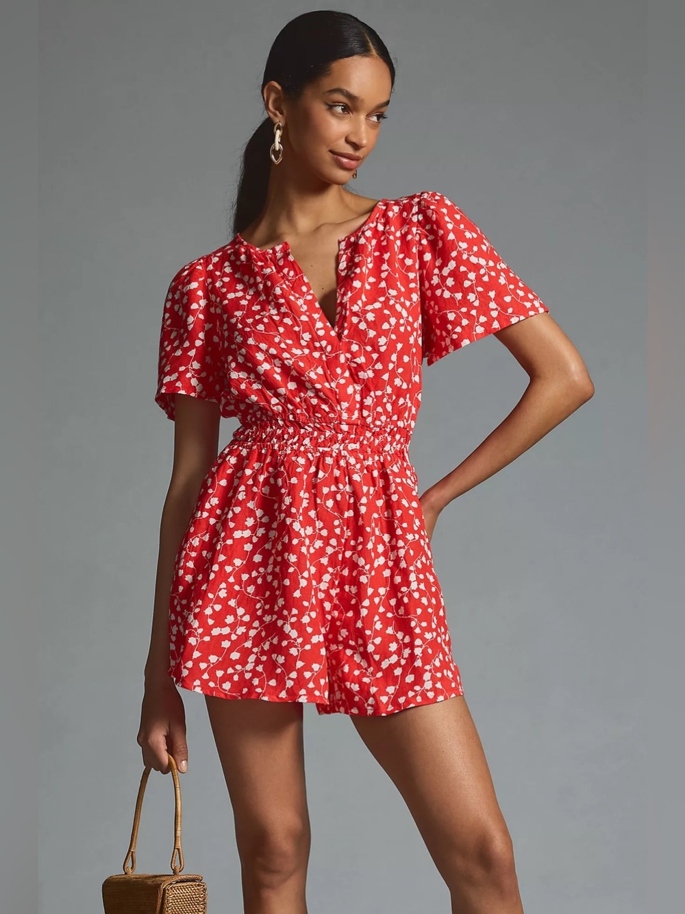 Anthropologie The Somerset Romper: Linen Edition